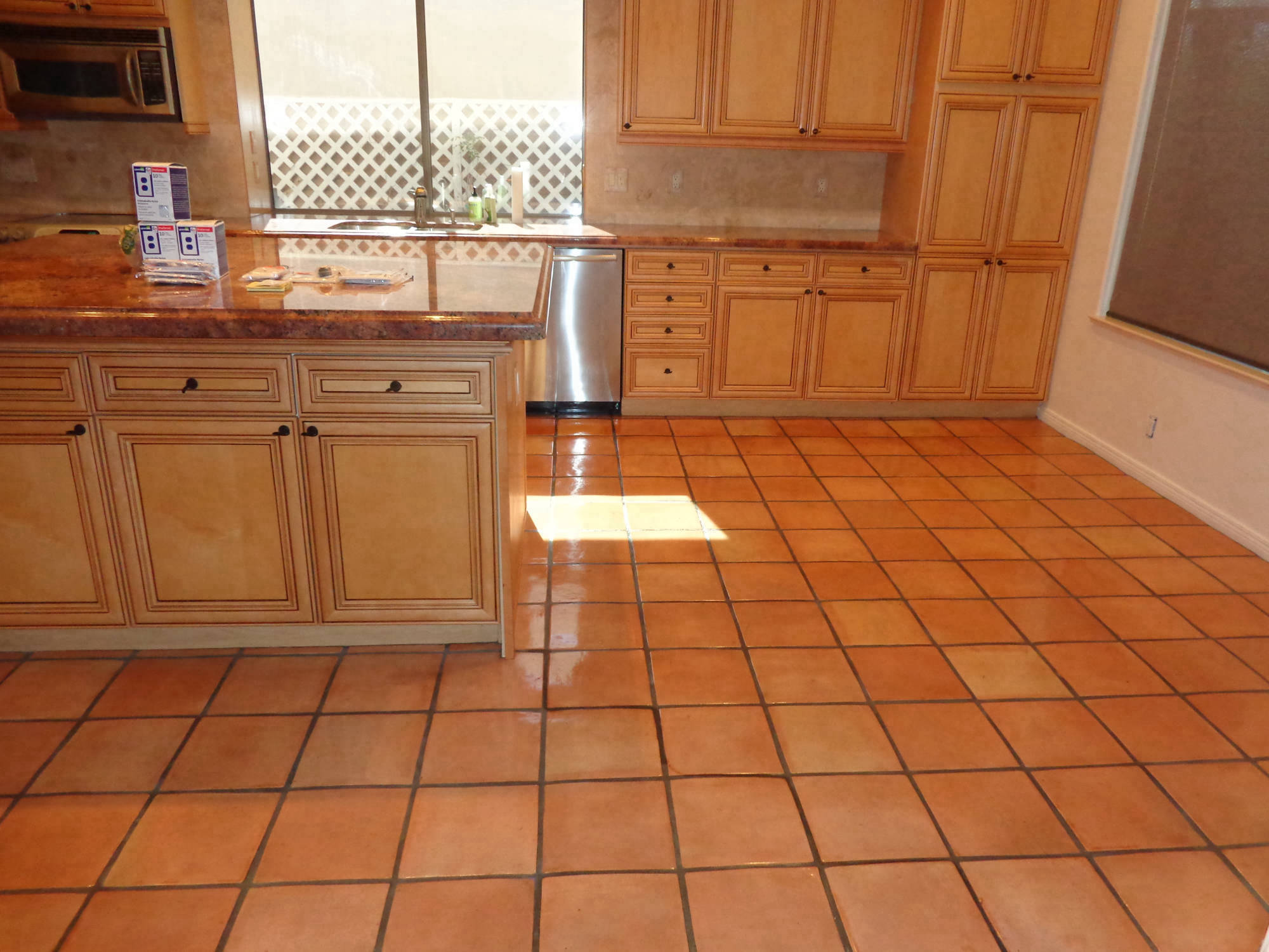 Saltillo tile install