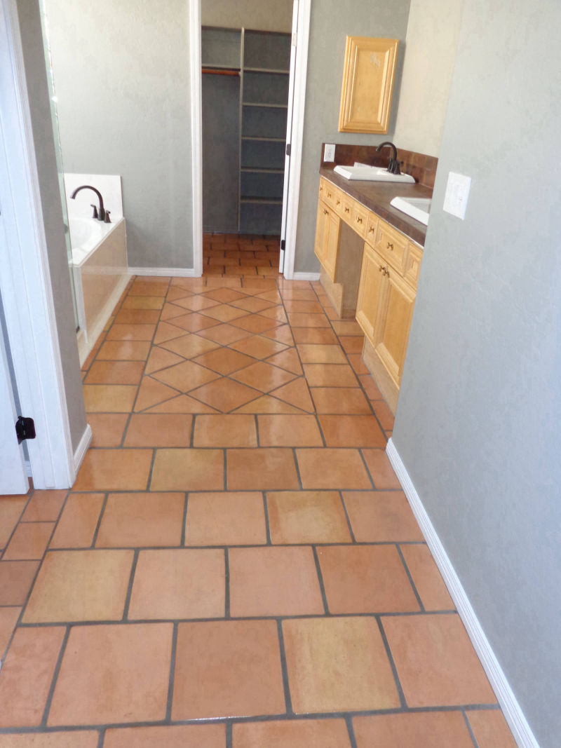 Saltillo tile install